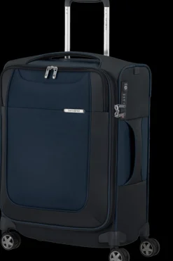 Samsonite Spinner (4 Wheel) | Lightweight Luggage-D'LITE 55cm Spinner Expandable (4 wheels) - Midnight Blue