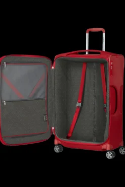 Samsonite Spinner (4 Wheel) | Lightweight Luggage-D'LITE 78cm Spinner Expandable (4 wheels) - Chili Red