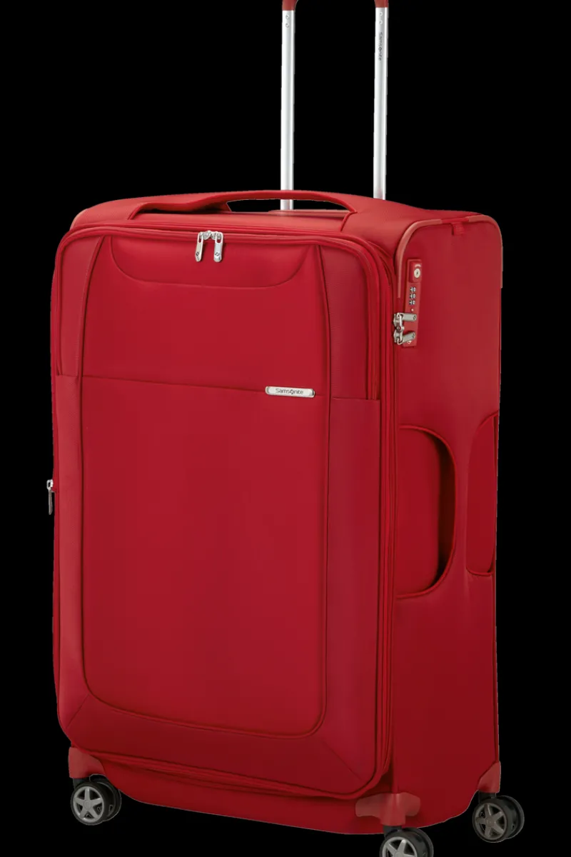 Samsonite Spinner (4 Wheel) | Lightweight Luggage-D'LITE 78cm Spinner Expandable (4 wheels) - Chili Red