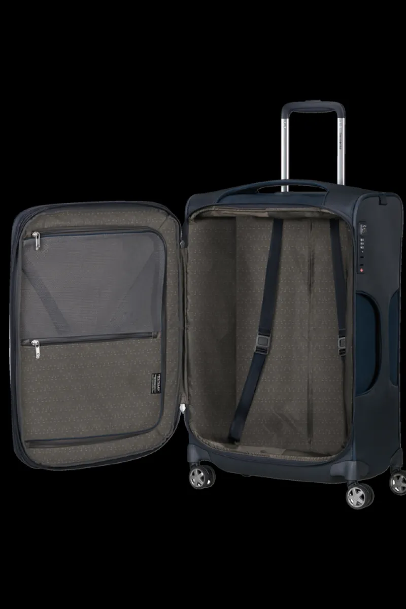 Samsonite Spinner (4 Wheel) | Lightweight Luggage-D'LITE 63cm Spinner Expandable (4 wheels) - Midnight Blue