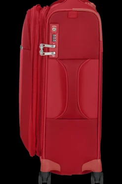 Samsonite Spinner (4 Wheel) | Lightweight Luggage-D'LITE 55cm Spinner Expandable (4 wheels) - Chili Red