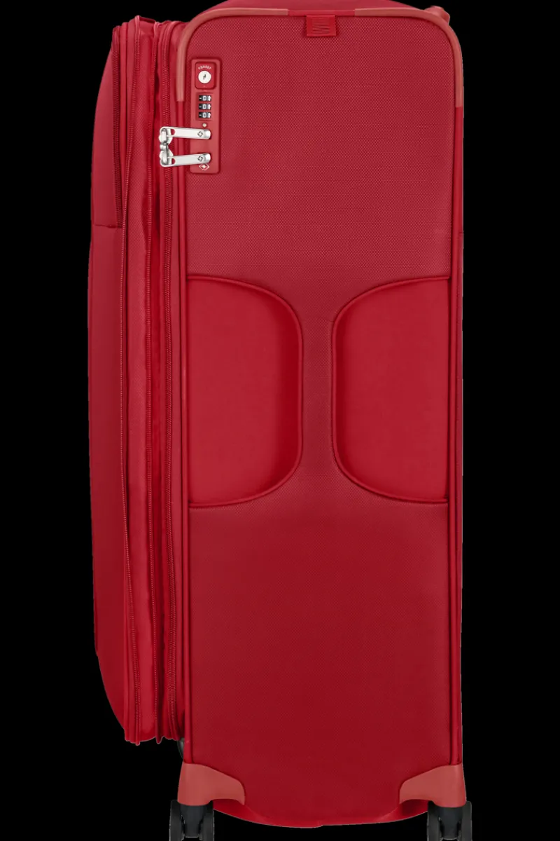 Samsonite Spinner (4 Wheel) | Lightweight Luggage-D'LITE 78cm Spinner Expandable (4 wheels) - Chili Red