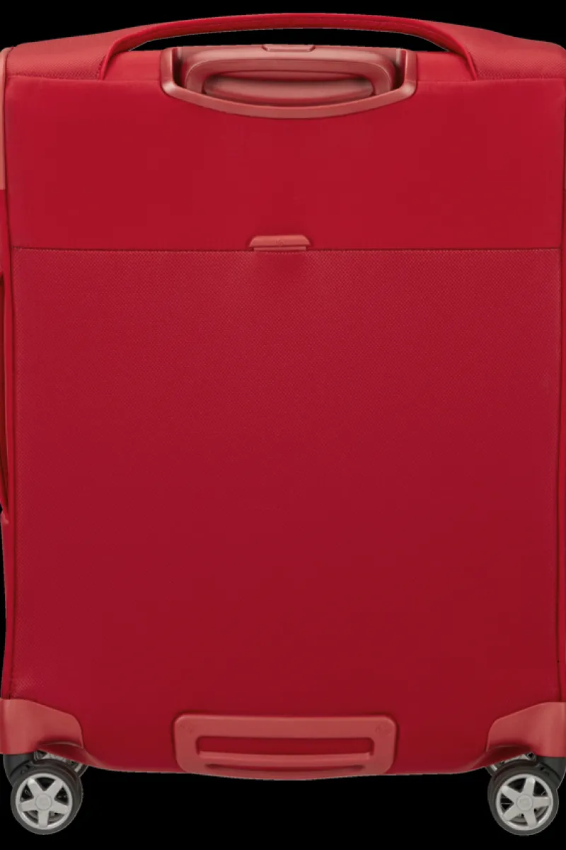 Samsonite Spinner (4 Wheel) | Lightweight Luggage-D'LITE 55cm Spinner Expandable (4 wheels) - Chili Red