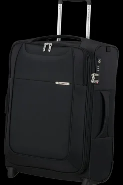 Samsonite Upright (2 Wheel) | Lightweight Luggage-D'LITE 55cm Upright Expandable (2 wheels) - Black
