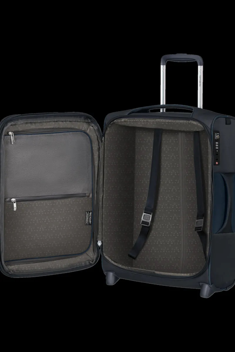 Samsonite Spinner (4 Wheel) | Lightweight Luggage-D'LITE 55cm Upright Expandable (2 wheels) - Midnight Blue