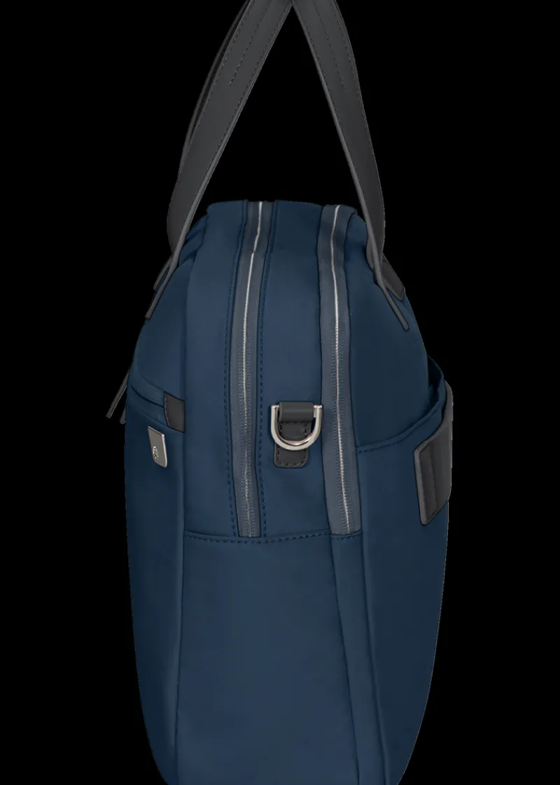 Samsonite Briefcases | Eco Friendly Luggage-ECO WAVE 2 Compartment Briefcase 15.6" - Midnight Blue