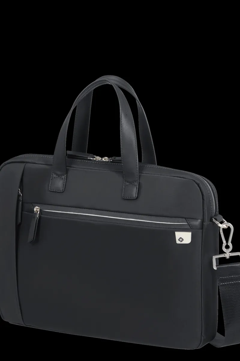 Samsonite Briefcases | Eco Friendly Luggage-ECO WAVE Bailhandle Briefcase 15.6" - Black