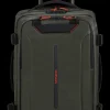 London Luggage Upright (2 Wheel) | Eco Friendly Luggage-ECODIVER Duffle with wheels double frame 55cm - Climbing Ivy