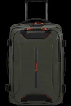 London Luggage Upright (2 Wheel) | Eco Friendly Luggage-ECODIVER Duffle with wheels double frame 55cm - Climbing Ivy