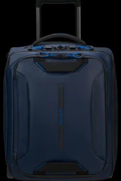 London Luggage Upright (2 Wheel) | Eco Friendly Luggage-ECODIVER Duffle with wheels underseater 45cm - Blue Nights