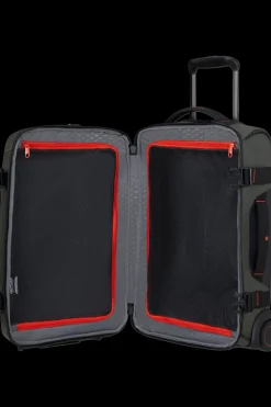 London Luggage Upright (2 Wheel) | Eco Friendly Luggage-ECODIVER Duffle with wheels double frame 55cm - Climbing Ivy