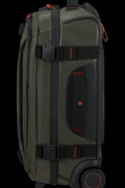 London Luggage Upright (2 Wheel) | Eco Friendly Luggage-ECODIVER Duffle with wheels double frame 55cm - Climbing Ivy