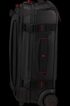 Samsonite Upright (2 Wheel) | Eco Friendly Luggage-ECODIVER Duffle with wheels double frame 55cm - Black