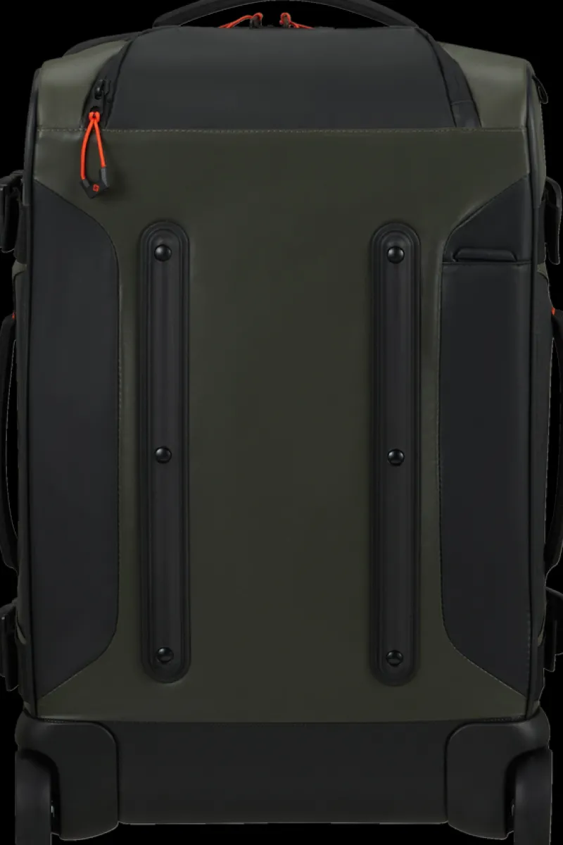 London Luggage Upright (2 Wheel) | Eco Friendly Luggage-ECODIVER Duffle with wheels double frame 55cm - Climbing Ivy