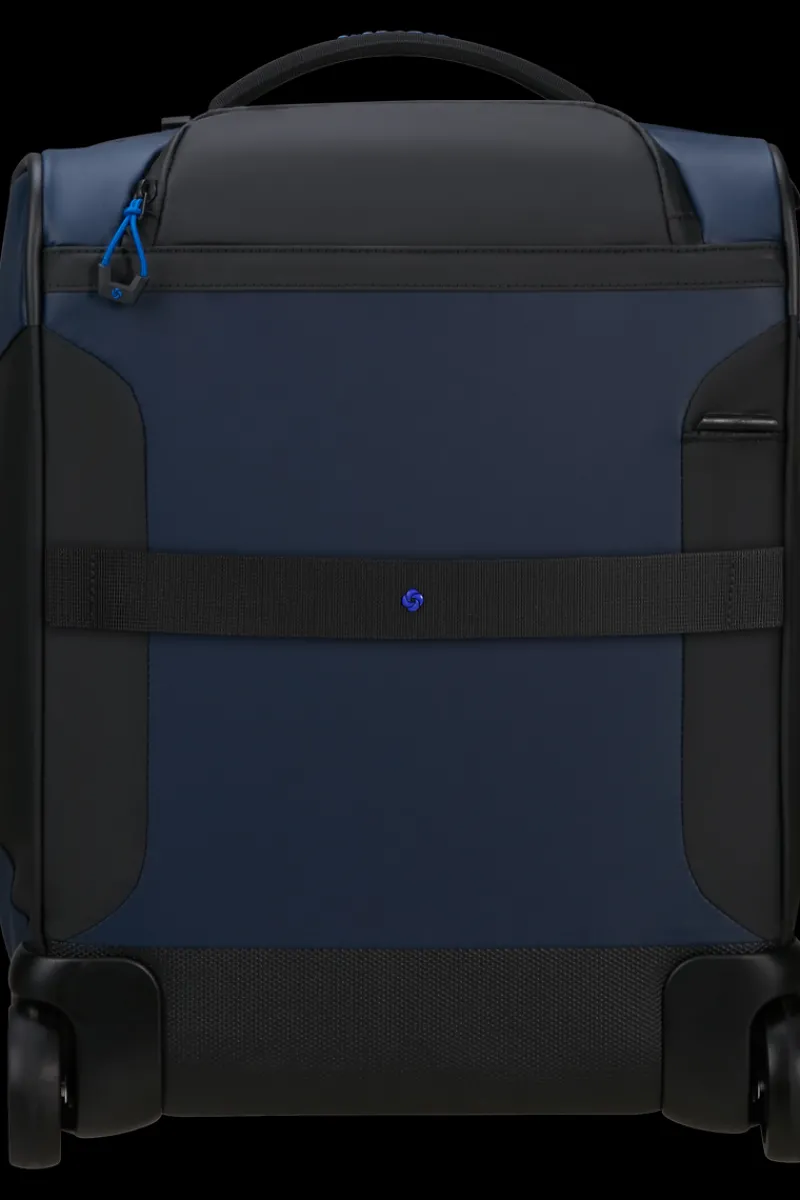 London Luggage Upright (2 Wheel) | Eco Friendly Luggage-ECODIVER Duffle with wheels underseater 45cm - Blue Nights