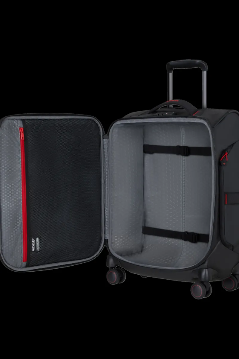 Samsonite Spinner (4 Wheel) | Eco Friendly Luggage-ECODIVER Spinner (4 wheels) 55cm (20cm) - Black