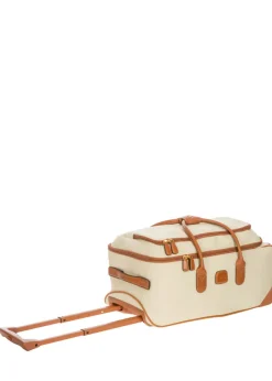 Brics Upright (2 Wheel) | Softside Luggage-Firenze Cabin Wheeled Holdall - Cream