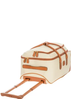 Brics Upright (2 Wheel) | Softside Luggage-Firenze Cabin Wheeled Holdall - Cream