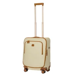 Brics Spinner (4 Wheel) | Softside Luggage-Firenze 55cm Cabin 4 Wheeled Spinner - Cream