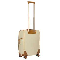 Brics Spinner (4 Wheel) | Softside Luggage-Firenze 55cm Cabin 4 Wheeled Spinner - Cream