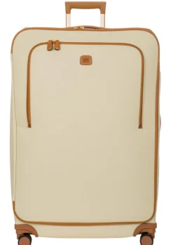 Brics Spinner (4 Wheel) | Softside Luggage-FIRENZE Compound Large Trolley - Cream