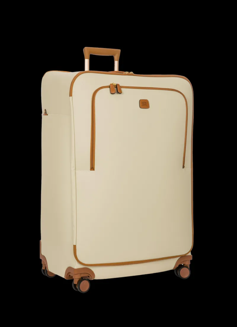 Brics Spinner (4 Wheel) | Softside Luggage-FIRENZE Compound Large Trolley - Cream