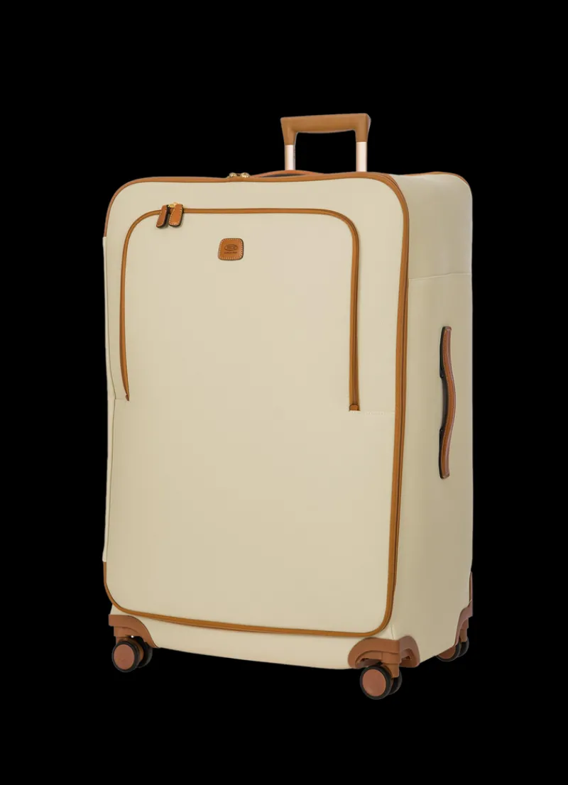 Brics Spinner (4 Wheel) | Softside Luggage-FIRENZE Compound Large Trolley - Cream