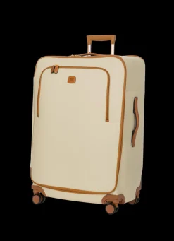 Brics Spinner (4 Wheel) | Softside Luggage-FIRENZE Compound Medium Trolley - Cream