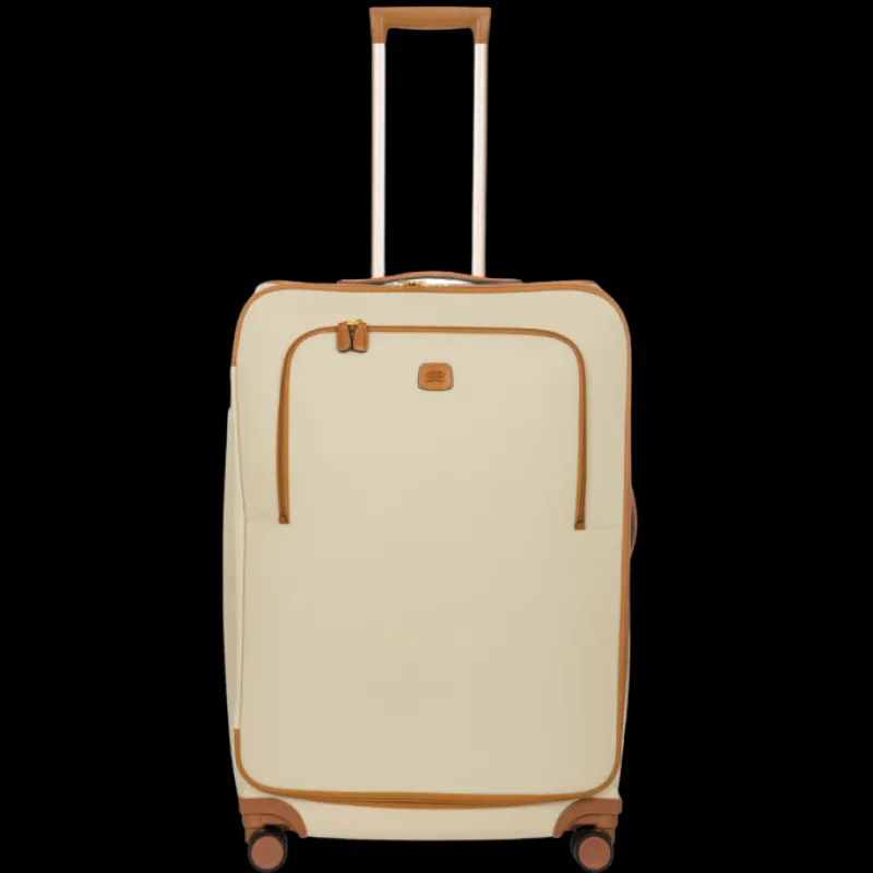 Brics Spinner (4 Wheel) | Softside Luggage-FIRENZE Compound Medium Trolley - Cream