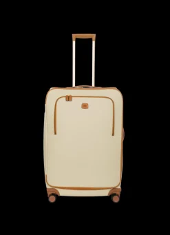 Brics Spinner (4 Wheel) | Softside Luggage-FIRENZE Compound Medium Trolley - Cream