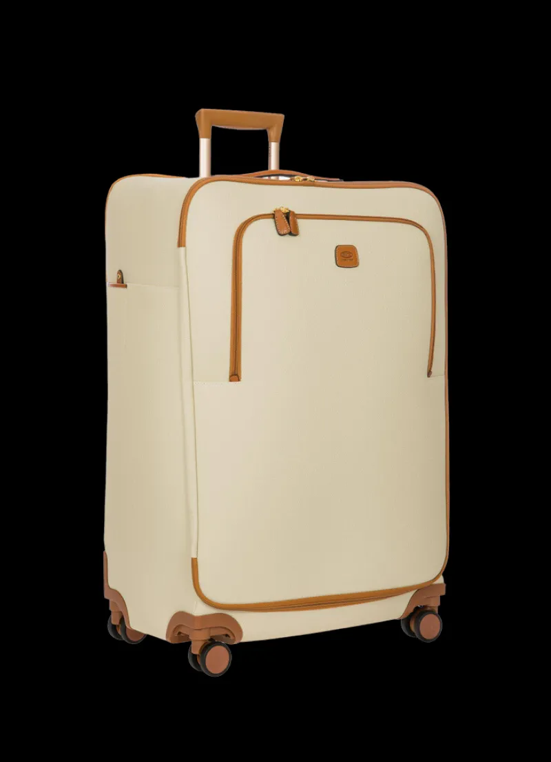 Brics Spinner (4 Wheel) | Softside Luggage-FIRENZE Compound Medium Trolley - Cream