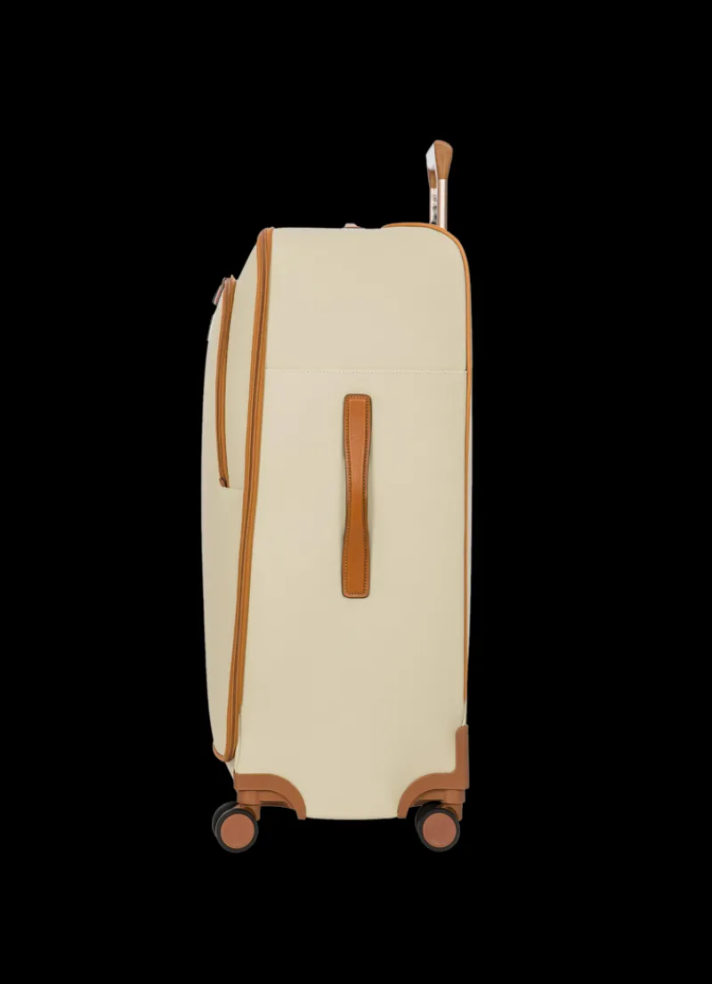 Brics Spinner (4 Wheel) | Softside Luggage-FIRENZE Compound Medium Trolley - Cream