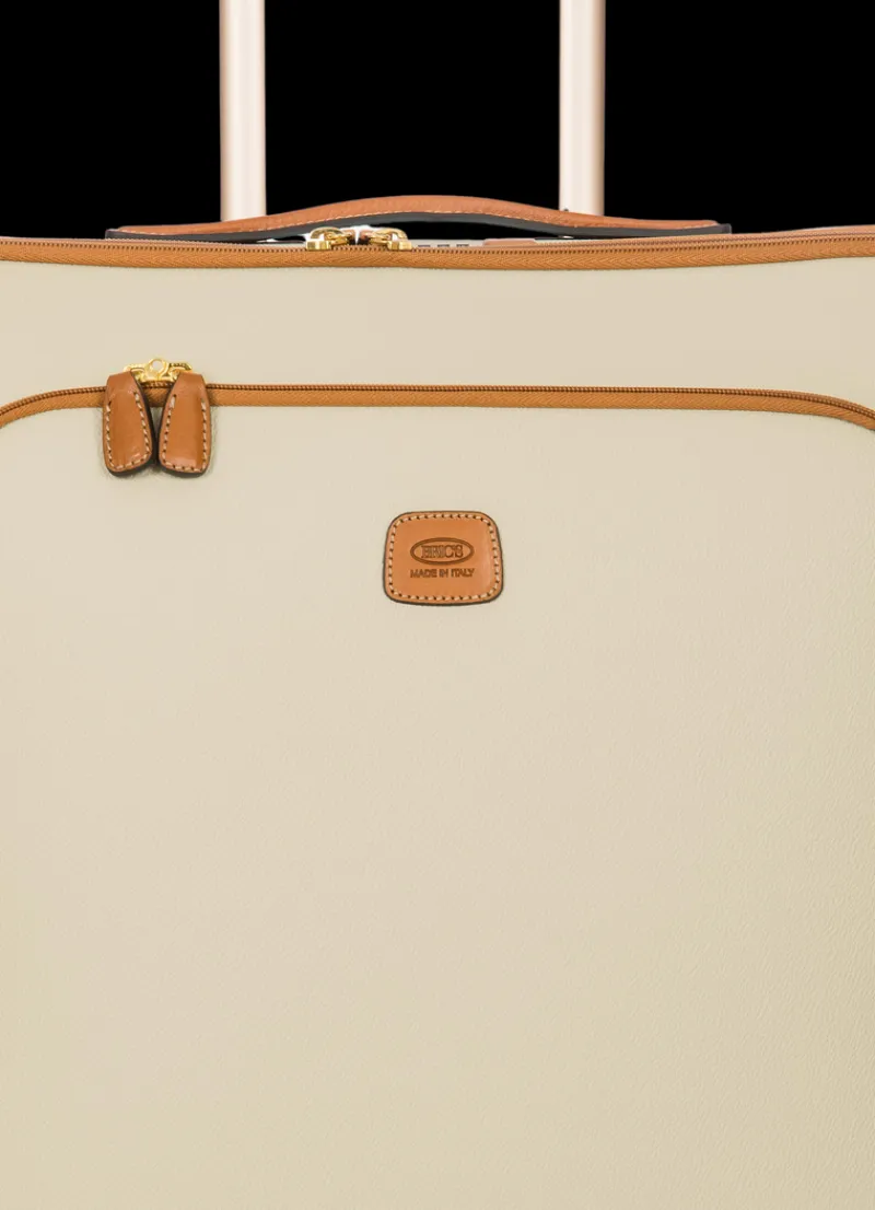 Brics Spinner (4 Wheel) | Softside Luggage-FIRENZE Compound Medium Trolley - Cream