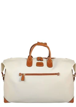 Brics Softside Luggage-Firenze Holdall Medium Clipper - Cream