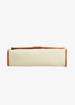 Brics Toiletry Bags-FIRENZE Necessaire Tri-Fold Overnight Toiletry Bag - Cream