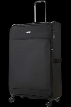 Rock Spinner (4 Wheel) | Softside Luggage-Georgia Extra Large Suitcase (expandable) - Black
