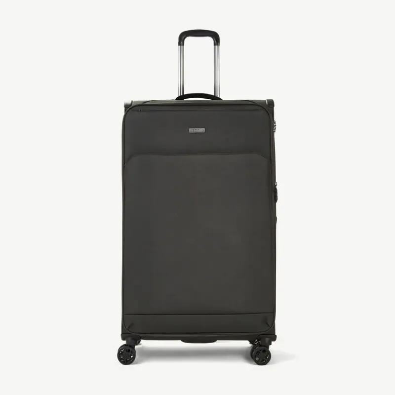 Rock Spinner (4 Wheel) | Softside Luggage-Georgia Extra Large Suitcase (expandable) - Grey