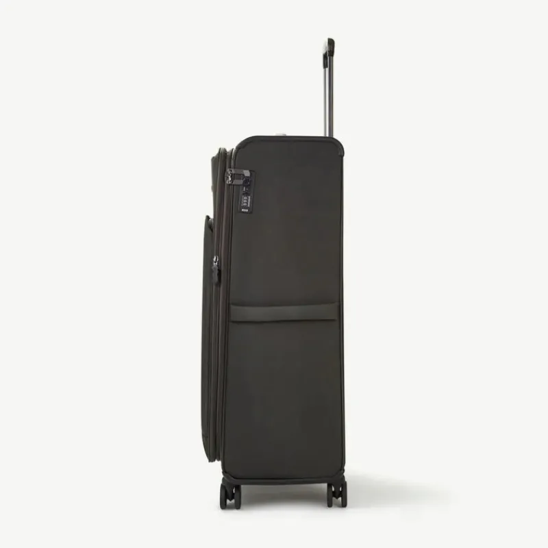 Rock Spinner (4 Wheel) | Softside Luggage-Georgia Extra Large Suitcase (expandable) - Black