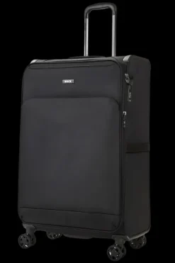 Rock Spinner (4 Wheel) | Softside Luggage-Georgia Large Suitcase (expandable) - Black