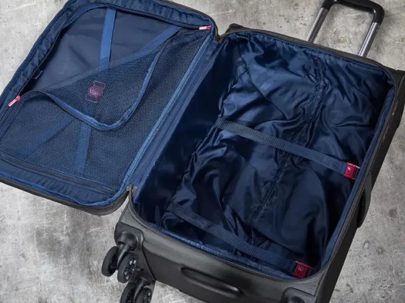 Rock Spinner (4 Wheel) | Softside Luggage-Georgia Large Suitcase (expandable) - Grey