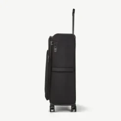 Rock Spinner (4 Wheel) | Softside Luggage-Georgia Large Suitcase (expandable) - Black