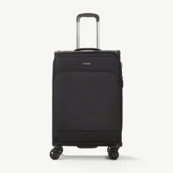 Rock Spinner (4 Wheel) | Softside Luggage-Georgia Medium Suitcase (expandable) - Black