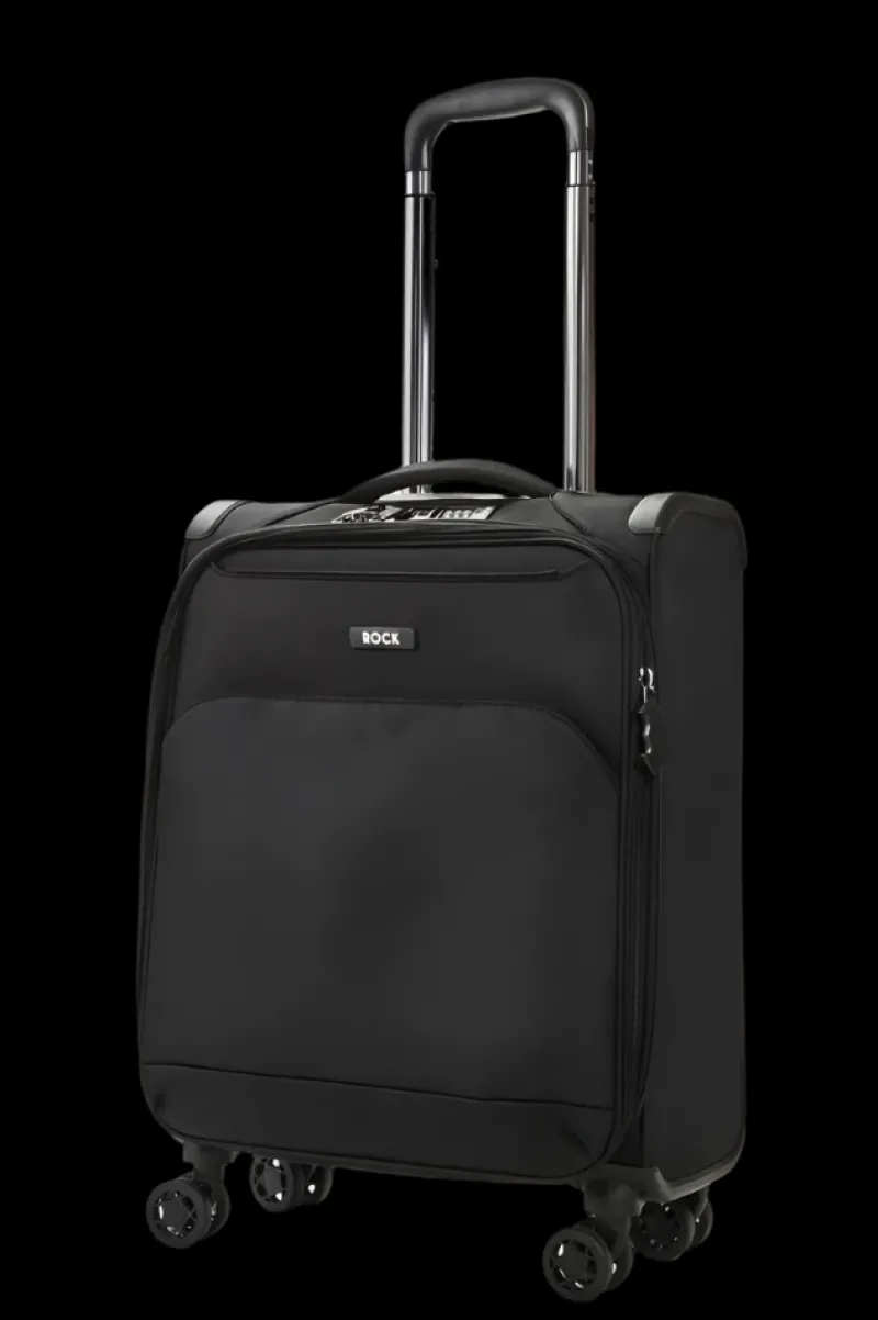 Rock Spinner (4 Wheel) | Softside Luggage-Georgia Small Suitcase (expandable) - Grey