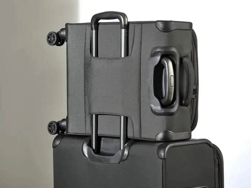 Rock Spinner (4 Wheel) | Softside Luggage-Georgia Small Suitcase (expandable) - Grey