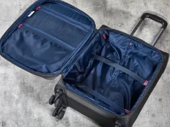 Rock Spinner (4 Wheel) | Softside Luggage-Georgia Small Suitcase (expandable) - Grey