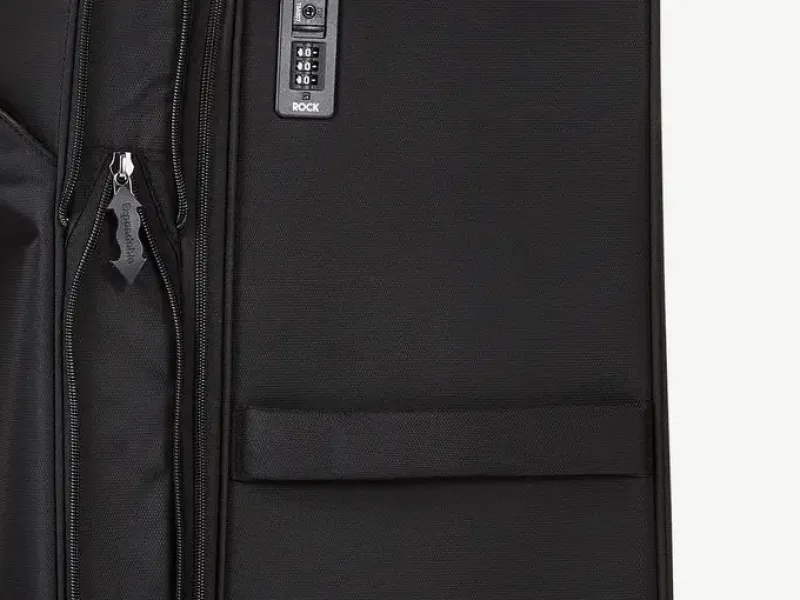 Rock Spinner (4 Wheel) | Softside Luggage-Georgia Small Suitcase (expandable) - Black