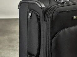 Rock Spinner (4 Wheel) | Softside Luggage-Georgia Small Suitcase (expandable) - Black