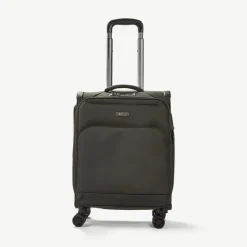 Rock Spinner (4 Wheel) | Softside Luggage-Georgia Small Suitcase (expandable) - Black
