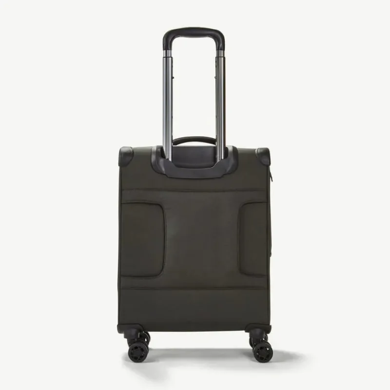 Rock Spinner (4 Wheel) | Softside Luggage-Georgia Small Suitcase (expandable) - Black