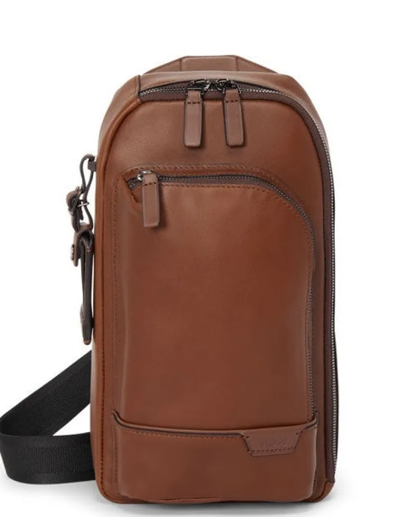 Tumi Sling Bags-Harrison Gregory Sling - Cognac